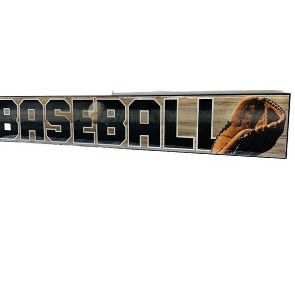 Baseball Wall Sign Decor Hologram Sports Bedroom Game Room Man Cave Plaque Gift - Picture 5 of 13